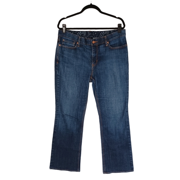 LEVI'S Perfect Waist Bootcut 525 Blue Jeans 14 - Picture 2 of 7